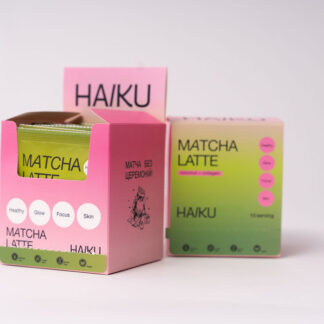 Матча-лате на кокосовому молоці з колагеном в саше Haiku